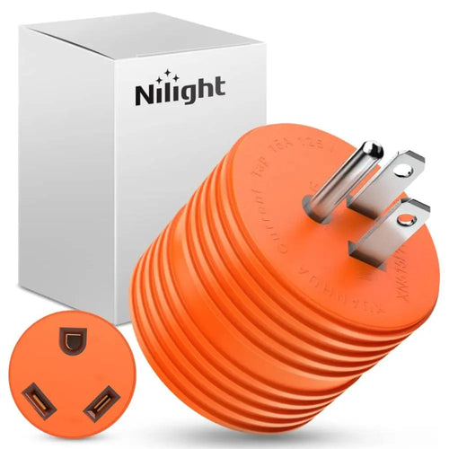 Nilight 15Amp Male to 30Amp Female RV Power Adapter