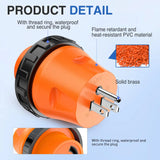 Nilight 15Amp Male to 30Amp Twist Lock Female Power Adapter, view 3