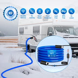 Nilight 15FT Heated Water Hose RV 5/8inch Inside Diameter -45°F Freeze Protaction Antifreeze Garden Drinking Hoses with Saving Thermostat and Smart Heat System for Winter Camper Supply Accessories, view 6