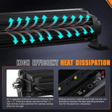 Nilight 15.5 Inch 60W 6650LM Slim Spot Flood DRL LED Light Bar Kit | 16AWG Wire DT Switch, view 4