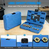 Nilight 15PCS Metric Thread Chaser Set with Case Universal M6 M8 M10 M12 | 7 Taps 7 Dies 1 Threads File Thread Repair Kit Master Automotive Tool for Mechanics Auto Shops Home Garage Mobile Repair, view 4