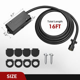 Nilight 16 Feet Heavy Duty 7 Way Inline Trailer Plug with 7 Gang Junction Box, view 5