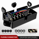 Nilight 16 Feet Heavy Duty 7 Way Inline Trailer Plug with 7 Gang Junction Box, view 6