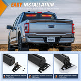 Nilight 162 LED Traffic Advisor Strobe Light Bar 2-in-1 Amber Red Emergency Warning Hazard Lights with Controller 4 Switchable Color 36 Flash Pattern for Trucks Cars Tow Plow Construction Vehicles, view 5