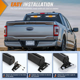 Nilight 162 LED Traffic Advisor Strobe Light Bar 2-in-1 Amber White Emergency Warning Hazard Lights with Controller 4 Switchable Color 36 Flash Pattern for Trucks Cars Tow Plow Construction Vehicles, view 4