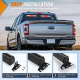 Nilight 162 LED Traffic Advisor Strobe Light Bar 2-in-1 Red White Emergency Warning Hazard Lights with Controller 4 Switchable Color 36 Flash Pattern for Trucks Cars Tow Plow Construction Vehicles, view 5