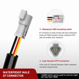 Nilight 2PCS 16AWG 10FT Wire Extension Kit 3Pin Socket DT Connector, view 5