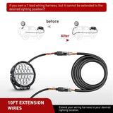 Nilight 2PCS 16AWG 10FT Wire Extension Kit 3Pin Socket DT Connector, view 6