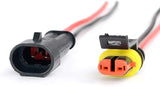 Nilight 10Pack 16AWG 2-Pin Way Waterproof Wire 1.5mm Series Terminal Connector, view 2