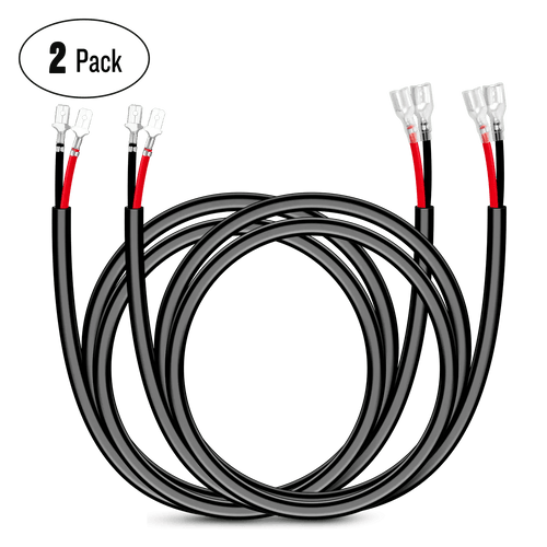 Nilight 2PCS 16AWG 3FT Wire Extension Kit For LED Light Bar/Led Pods/LED Work Light