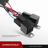 Nilight 16AWG Amber White Light Bar Wire Harness Kit 2 Leads W/ 12V Push Button Switch | 2 Fuses | 6 Spade Connectors, view 3