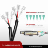 Nilight 16AWG Amber White Light Bar Wire Harness Kit 2 Leads W/ 12V Push Button Switch | 2 Fuses | 6 Spade Connectors, view 6