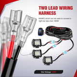 Nilight 16AWG LED Light Bar Wiring Harness Kit 12V On Off 5Pin Rocker Switch Laser Waterproof Toggle Power Relay Blade Fuse for Cars Boat ATV Trucks - 3 Leads Blue, view 5