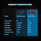 Nilight 16AWG Wire Harness 12FT Kit 2 Leads W/ 12V 3Pin Switch | 3 Fuses | 4 Spade Connectors, view 5