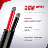 Nilight 16AWG Wire Harness Aluminium Kit 2 Leads W/ 12V 3Pin Switch | 3 Fuses | 4 Spade Connectors, view 6