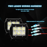 Nilight 16AWG Wire Harness Crimp Chassis Mount Kit 2 Leads W/ 12V 3Pin Switch | 3 Fuses | 4 Spade Connectors, view 2