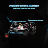 Nilight 16AWG Wire Harness Crimp Chassis Mount Kit 2 Leads W/ 12V 3Pin Switch | 3 Fuses | 4 Spade Connectors, view 3