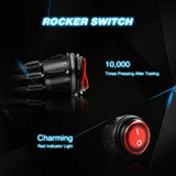 Nilight 16AWG Wire Harness Crimp Chassis Mount Kit 2 Leads W/ 12V 3Pin Switch | 3 Fuses | 4 Spade Connectors, view 5
