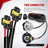 Nilight 16AWG Wire Harness Kit 12V Heavy Duty 5PIN Rocker Switch Relay Blade Fuse Socket Connector For 9005 9006 9140 9145 HB3 H10 Fog Light Bulbs, view 3