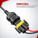 Nilight 16AWG Wire Harness Kit 12V Heavy Duty 5PIN Rocker Switch Relay Blade Fuse Socket Connector For 9005 9006 9140 9145 HB3 H10 Fog Light Bulbs, view 4