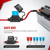 Nilight 16AWG Wire Harness Kit 12V Heavy Duty 5PIN Rocker Switch Relay Blade Fuse Socket Connector For H11 H9 H8 886 889 892 PGJ13 Fog Light Bulbs, view 2