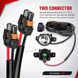 Nilight 16AWG Wire Harness Kit 12V Heavy Duty 5PIN Rocker Switch Relay Blade Fuse Socket Connector For H11 H9 H8 886 889 892 PGJ13 Fog Light Bulbs, view 3
