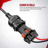 Nilight 16AWG Wire Harness Kit 12V Heavy Duty 5PIN Rocker Switch Relay Blade Fuse Socket Connector For H11 H9 H8 886 889 892 PGJ13 Fog Light Bulbs, view 4