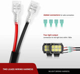 Nilight 2PCS 16AWG Wire Harness Kit 2 Leads W/ 12V 3Pin Switch | 3 Fuses | 4 Spade Connectors, view 6