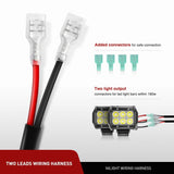 Nilight 16AWG Wire Harness Kit 2 Leads W/ 12V Mouse Style Switch | 3 Fuses | 4 Spade Connectors, view 2