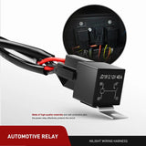 Nilight 16AWG Wire Harness Kit 2 Leads W/ 12V Mouse Style Switch | 3 Fuses | 4 Spade Connectors, view 3