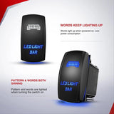 Nilight 16AWG Wire Harness Kit 2 Leads W/ 12V 5Pin Light Bar Switch | 3 Fuses | 4 Spade Connectors, view 5