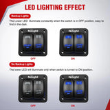 Nilight 16AWG Wire Harness LED Light BAR and LED POD Lights 4 Leads W/ 12V 5Pin Switch | 6 Fuses | 8 Spade Connectors, view 4