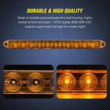 Nilight 16 Inch 11 LEDs Amber Trailer Light Bar (Pair), view 3