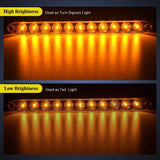 Nilight 16 Inch 11 LEDs Amber Trailer Light Bar (Pair), view 4