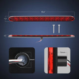 Nilight 16 Inch 11 LEDs Red Trailer Light Bar (Pair), view 2