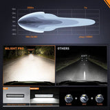 Nilight 16 Inch 120W 12400LM Anti-Glare Spot Flood DRL LED Light Bar Kit | 16AWG Wire DT Switch, view 4