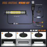 Nilight 16 Inch 120W 12400LM Anti-Glare Spot Flood DRL LED Light Bar Kit | 16AWG Wire DT Switch, view 6
