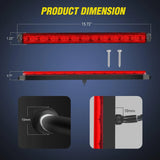 Nilight 16 Inch 12 LEDs Red Trailer Light Bar, view 2