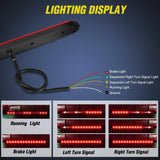 Nilight 16 Inch 12 LEDs Red Trailer Light Bar, view 3