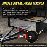 Nilight 16 Inch 12 LEDs Red Trailer Light Bar, view 6