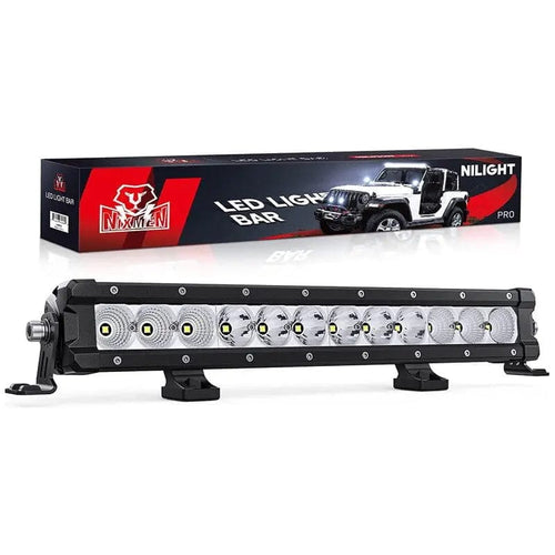 Nilight 16 Inch 60W 7200LM Slim Spot Flood Osram P8-5W Chips Led Light Bar