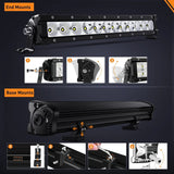 Nilight 16 Inch 60W 7200LM Slim Spot Flood Osram P8-5W Chips Led Light Bar, view 3