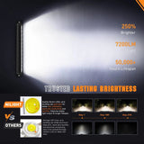 Nilight 16 Inch 60W 7200LM Slim Spot Flood Osram P8-5W Chips Led Light Bar, view 6