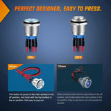 Nilight 16mm 12V Waterproof ON Off Latching Push Button Switch, view 6