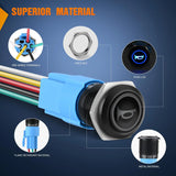 Nilight 16MM Raised Speaker Horn Momentary Push Button Switch, view 4