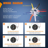 Nilight 16mm RGB Toggle Switch 3Pcs, view 3