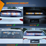 Nilight 17 Inch 32 Leds 2 In 1 Traffic Advisor Emergency Strobe Amber White Light Bar, view 6