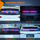Nilight 17 Inch 32 Leds 2 In 1 Traffic Advisor Emergency Strobe Blue Red Light Bar, view 6