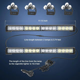 Nilight 17 Inch 32 Leds 2 In 1 Traffic Advisor Emergency Strobe Red White Light Bar, view 3
