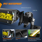 Nilight 17 Inch 80W 8000LM Amber Slim Spot Flood Led Light Bar | 2 Style Mounts, view 5
